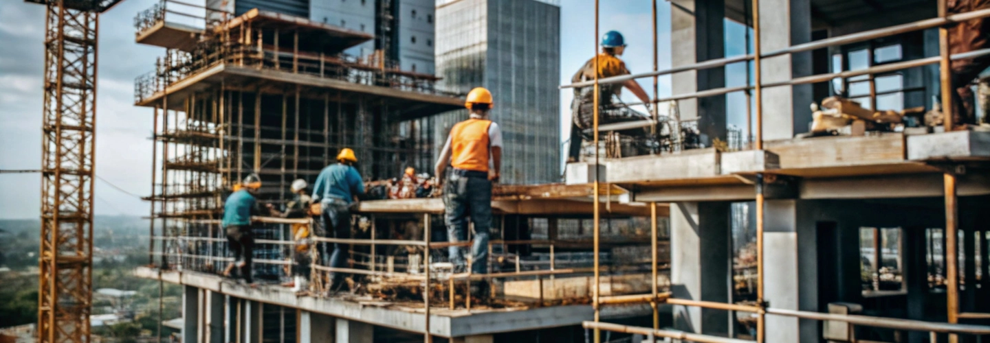 Slideshow Quality Construction  Building Solutions Provider ~dl/2026/4/2/building construction with scaffolding